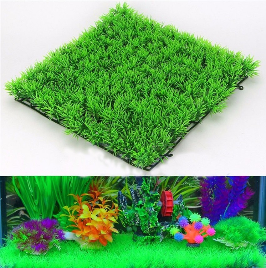 Artificial Green Grass Plant L - Aquarium Fish Green 评论和价格