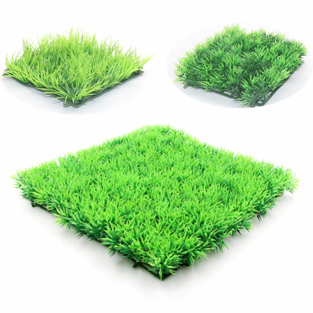 Artificial Green Grass Plant L - Aquarium Fish Green 评论和价格