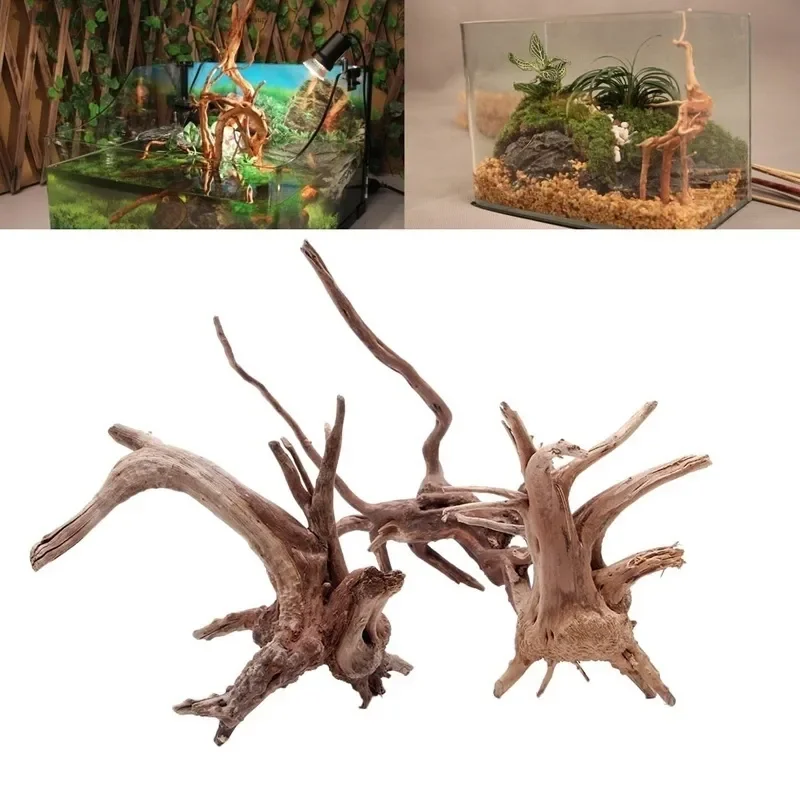 Natural Tree Trunk Driftwood A - Aquarium Fish Tank Price 评论和价格