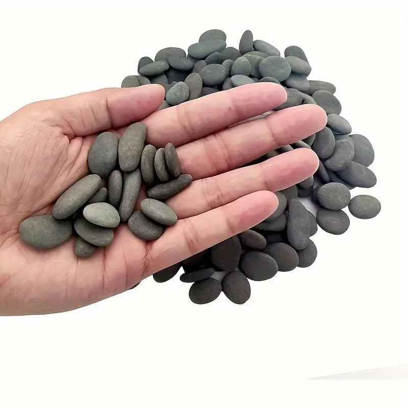 20Pcs Natural River Rocks Smoo - Aquarium Fish Fishing 评论和价格