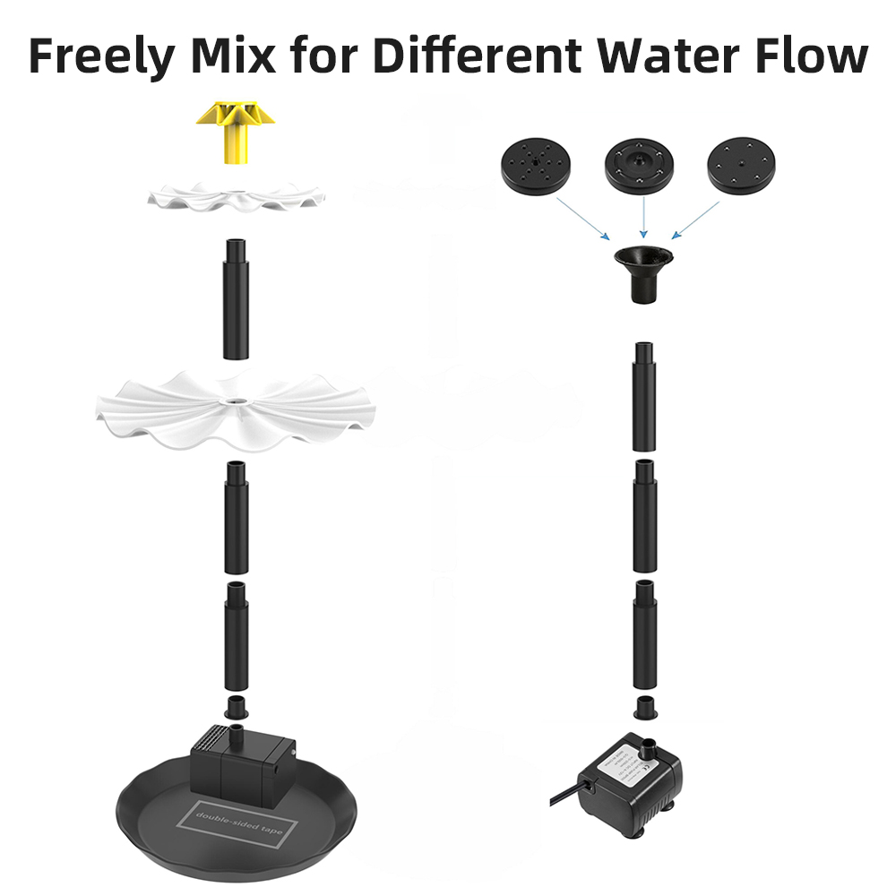 Solar Fountain Pump for Bird B - Aquarium Fish Breeding 评论和价格