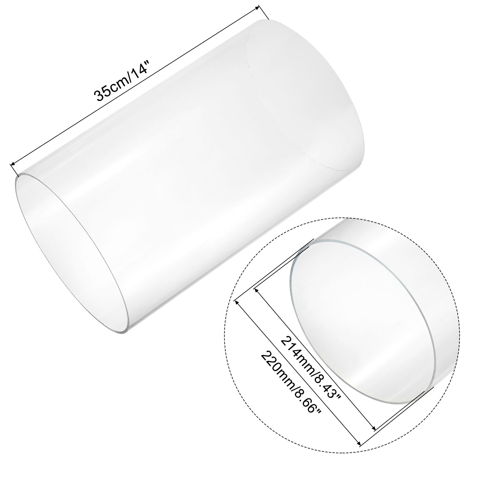 350mm Transparent Acrylic Aqua - Aquarium Fish Breeding 评论和价格