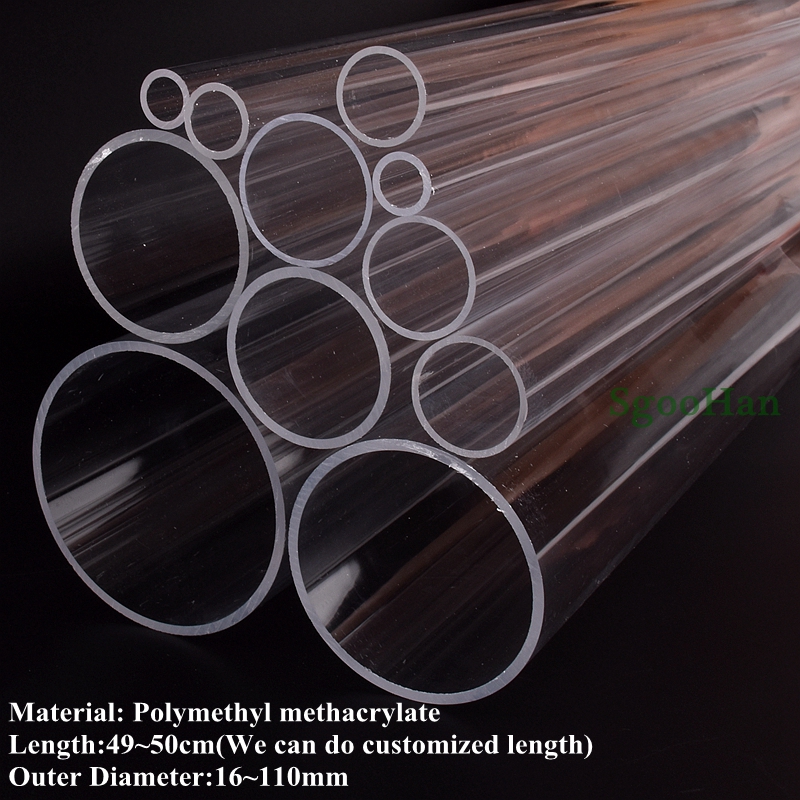 2pcs O.D 16~110mm Clear Plexig - Aquarium Fish Long 评论和价格