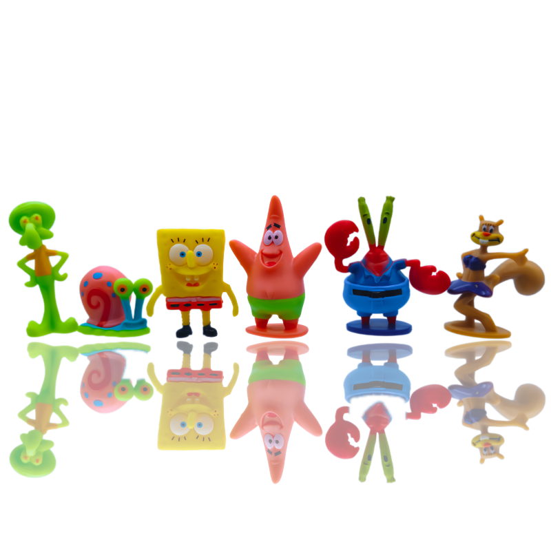 6pcs SpongeBob Fish Tank Decor - Aquarium Fish Breeding 评论和价格