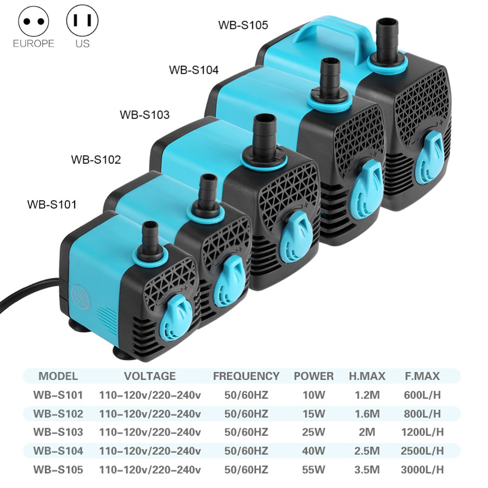 220V Ultra Quiet Submersible W - Aquarium Fish Images 评论和价格