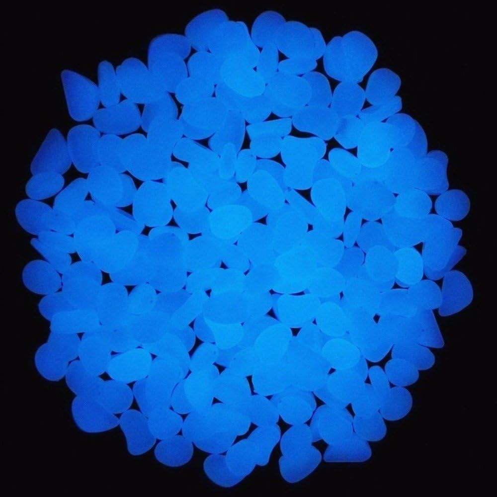 Fish Tank Rocks Glow Blue Pebb - Aquarium Fish Breeding 评论和价格
