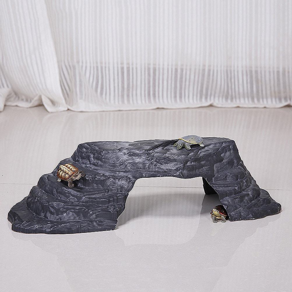 Large Imitation Stone Turtle B - Aquarium Fish Bridge 评论和价格