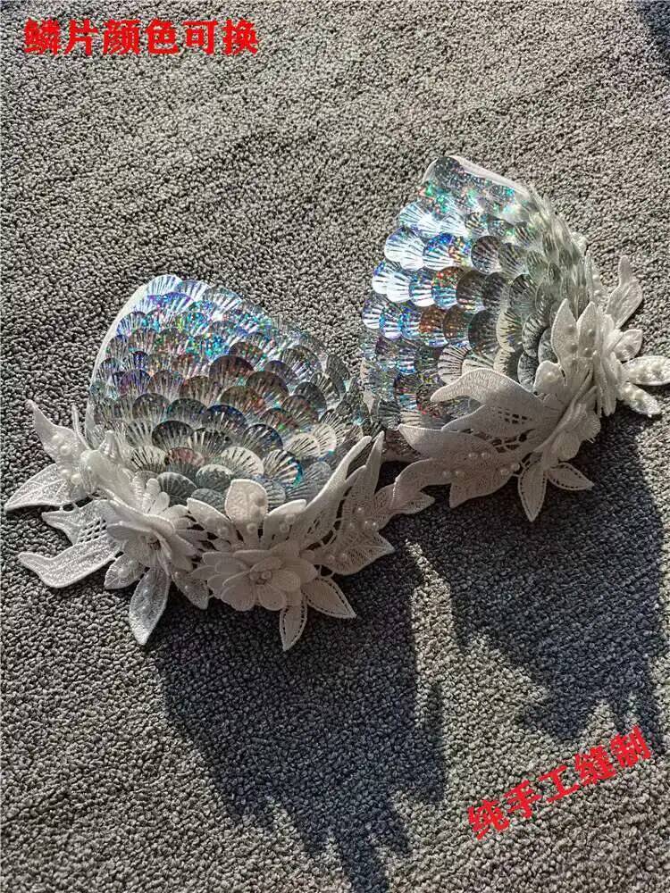 Mermaid Sequins Shell Bikini T - Aquarium Queen Fish 评论和价格