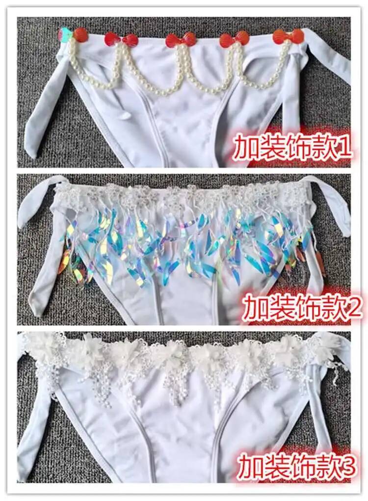 Mermaid Sequins Shell Bikini T - Aquarium Queen Fish 评论和价格