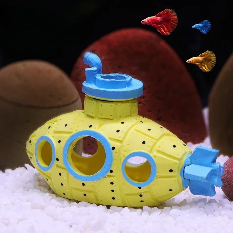 Resin Submarine Ornaments Aqua - Aquarium Fish Tank Price 评论和价格