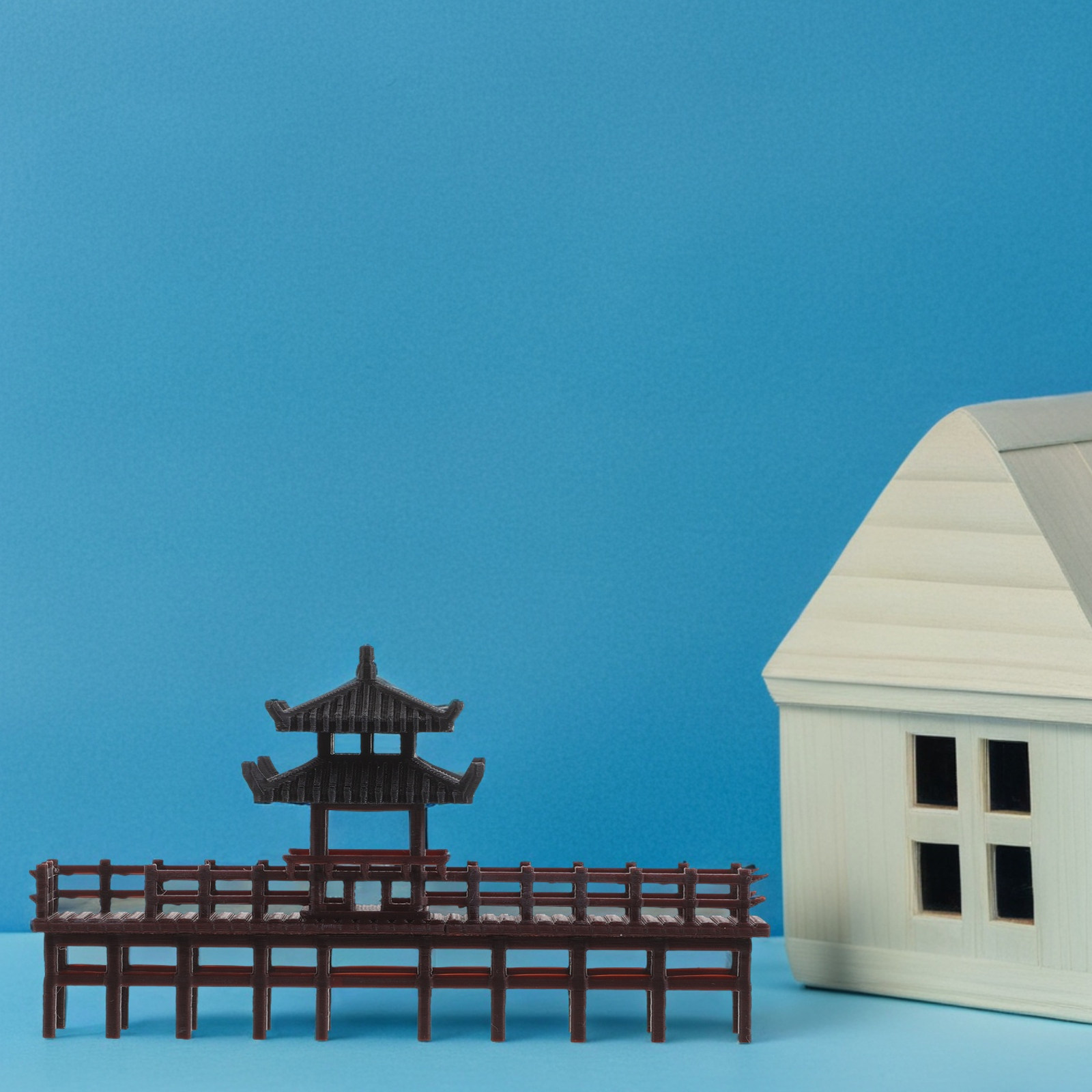 Mini Chinese Pavilion Bridge S - Aquarium Fish Bridge 评论和价格