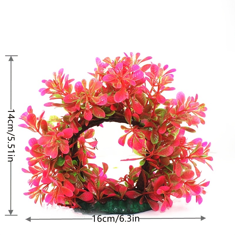 Underwater Wreath Artificial U - Aquarium Fish Green 评论和价格